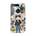Punk City Cat Graffiti Design Google Pixel Phone Case