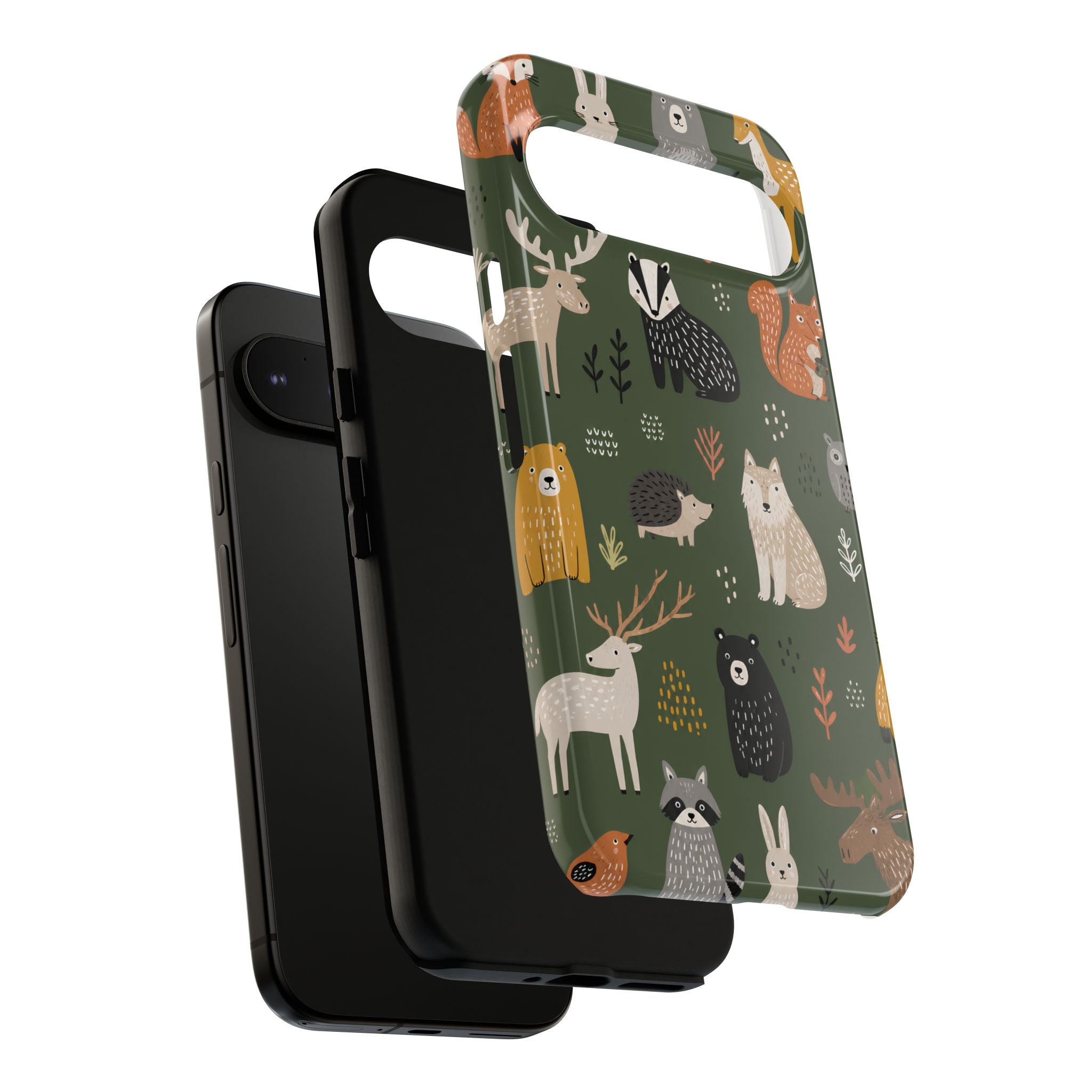 Woodland Animals Phone Case | Forest Creature Art Cover