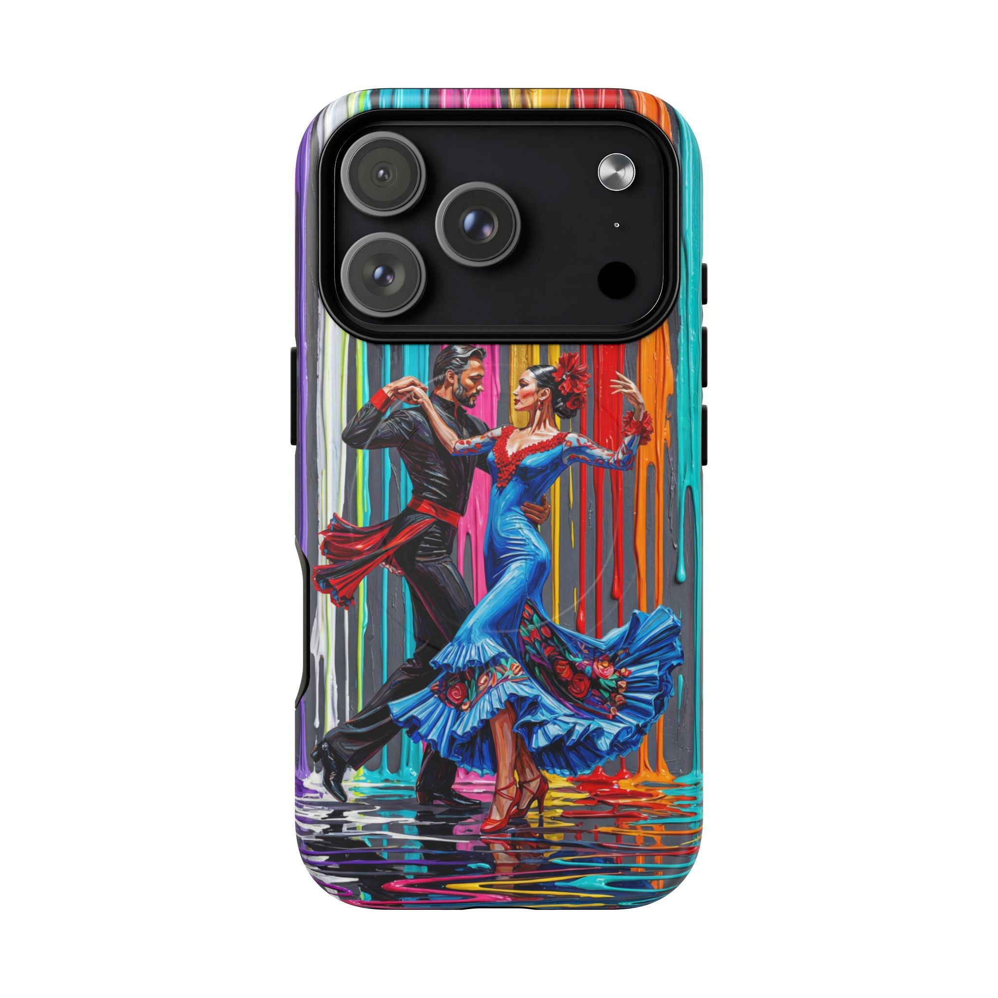 Colorful Tango MagSafe iPhone Case | Vibrant Dancing Couple Art Protection