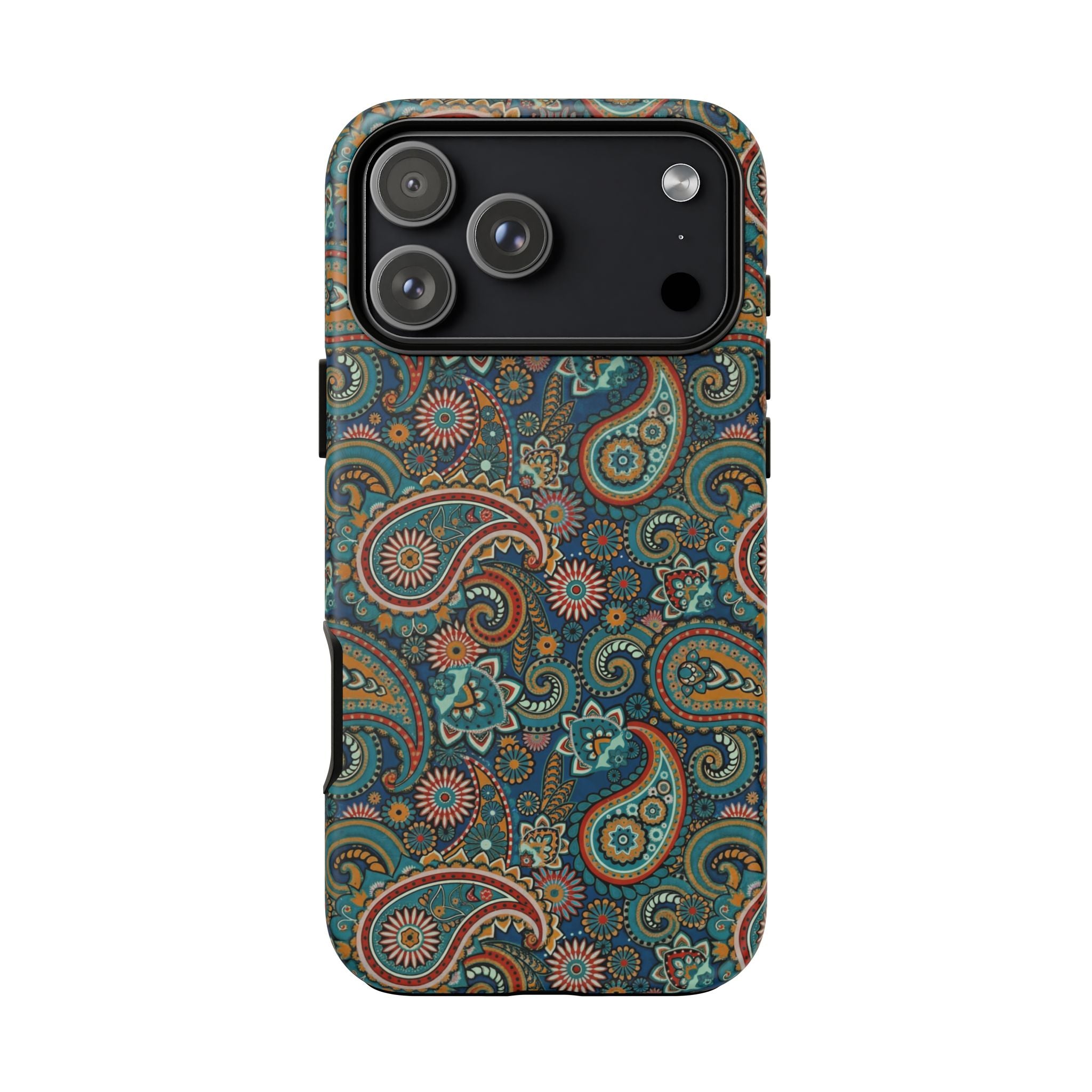 Batik Vibrant Paisley Protective Tough iPhone Case