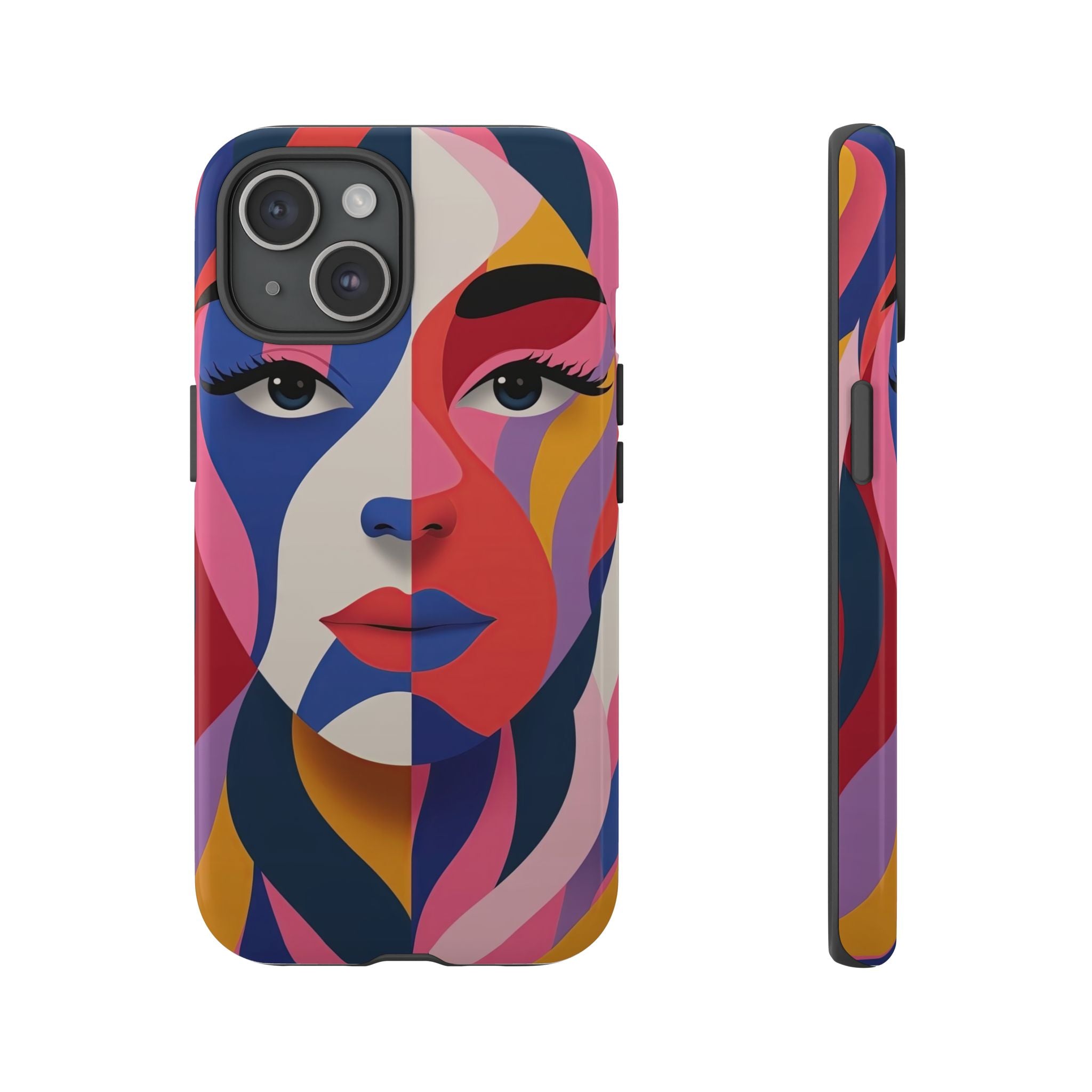 Abstract Colourful Face iPhone Case | Vibrant Pop Art