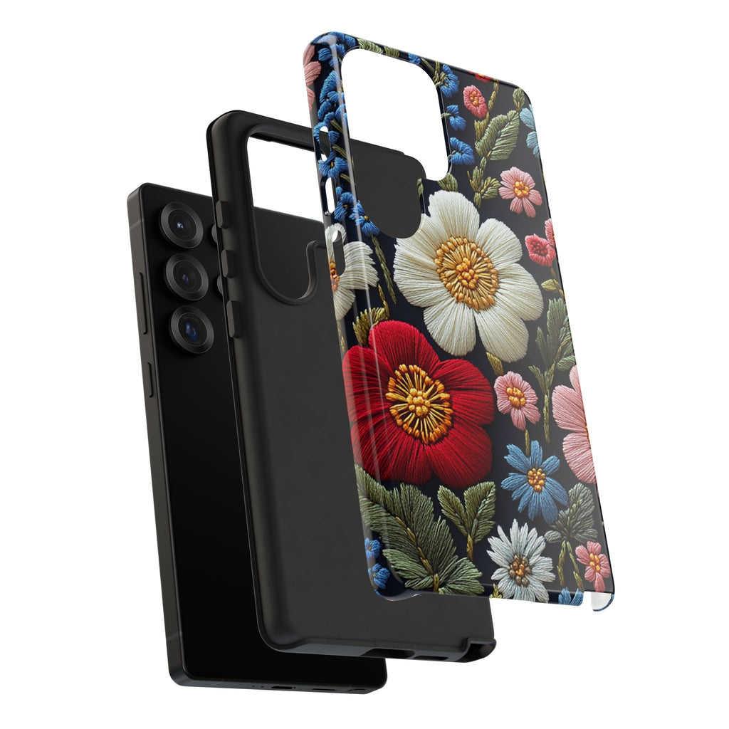 Floral Embroidered Garden Samsung Galaxy Case