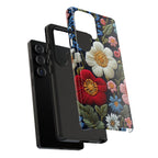 Floral Embroidered Garden Samsung Galaxy Case