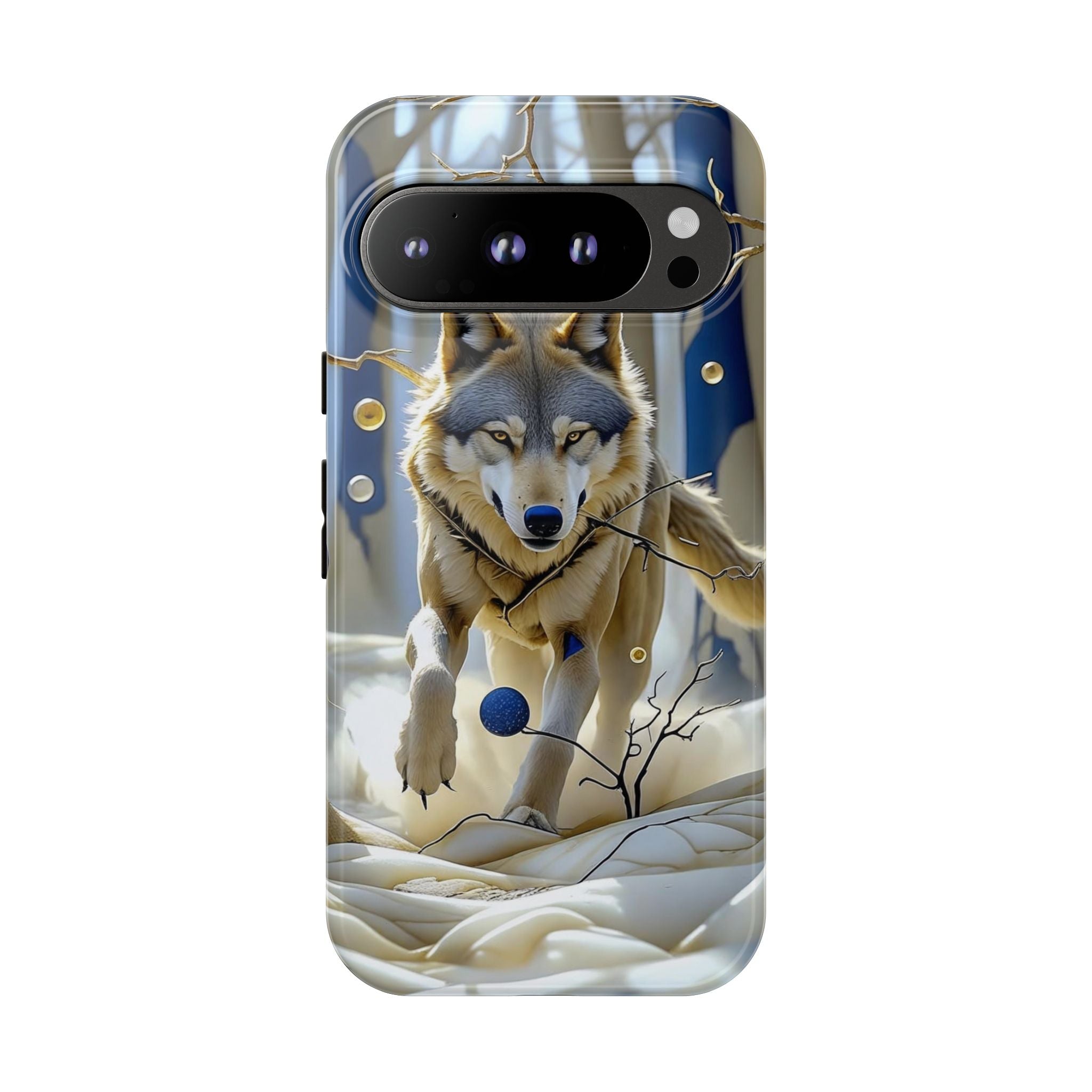 Wolf in Snow Google Pixel Case — Rugged Wildlife