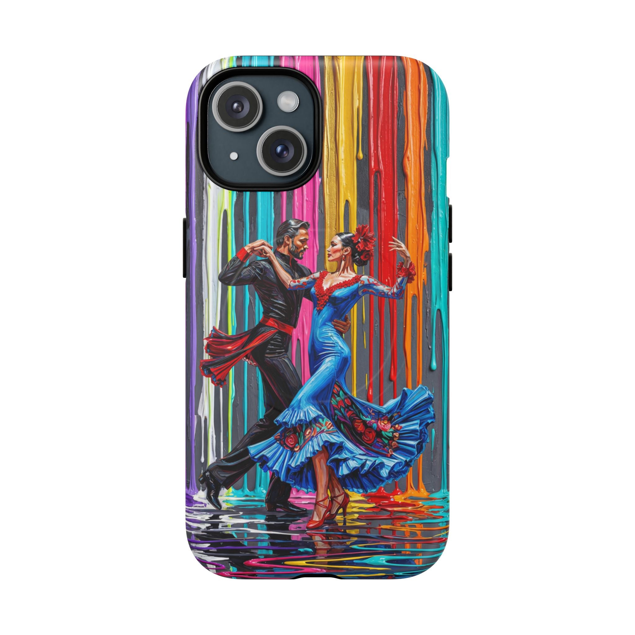Colorful Tango MagSafe iPhone Case | Vibrant Dancing Couple Art Protection