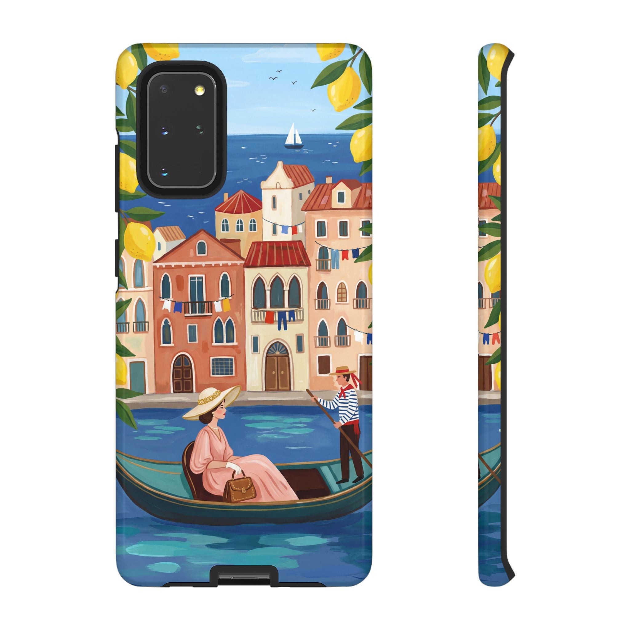 Venetian Gondola Samsung Galaxy Phone Case | Lemon Coast Waterfront Travel