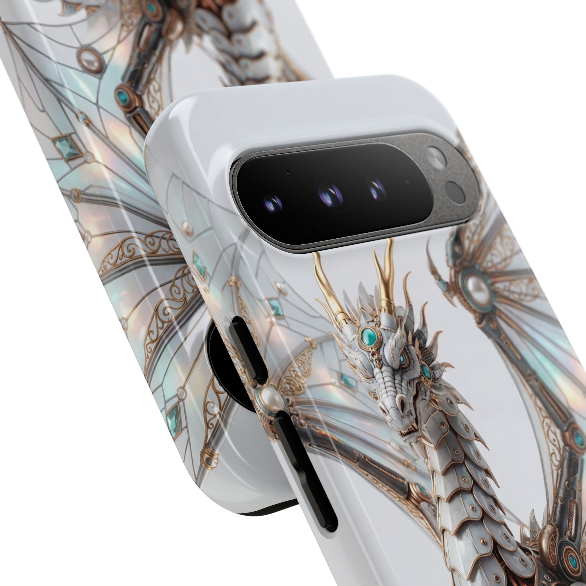 Steampunk Mechanical Dragon Google Pixel Case — Fantasy Armor Protective Cover