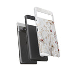 Ladybug Floral Google Pixel Phone Case | White Flower iPhone Case