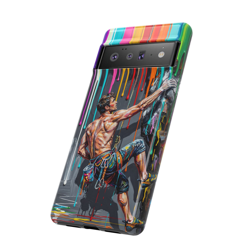Colourful Rock Climber Art Protective Google Pixel Phone Case