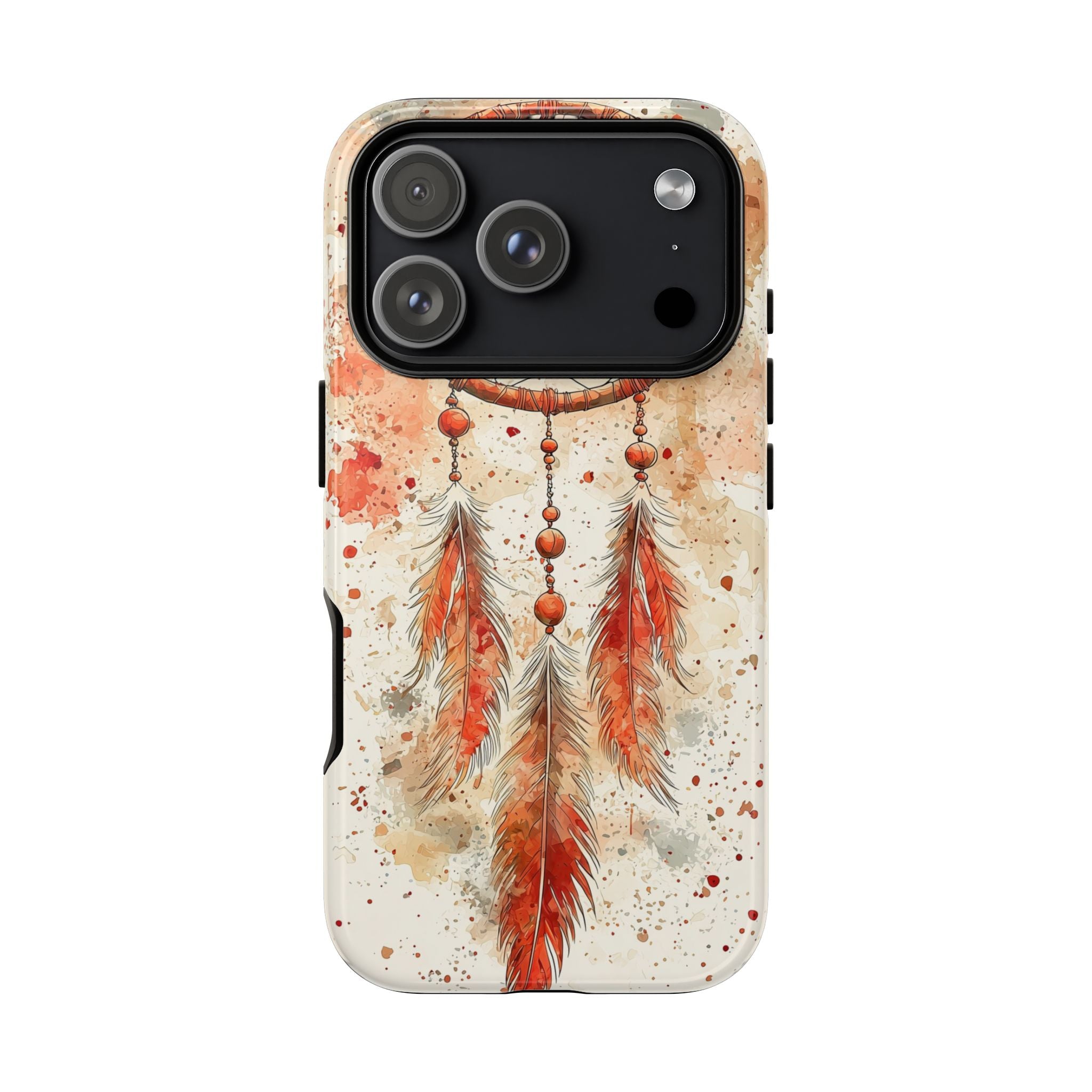 Dreamcatcher Tough iPhone Case | Watercolour Feather