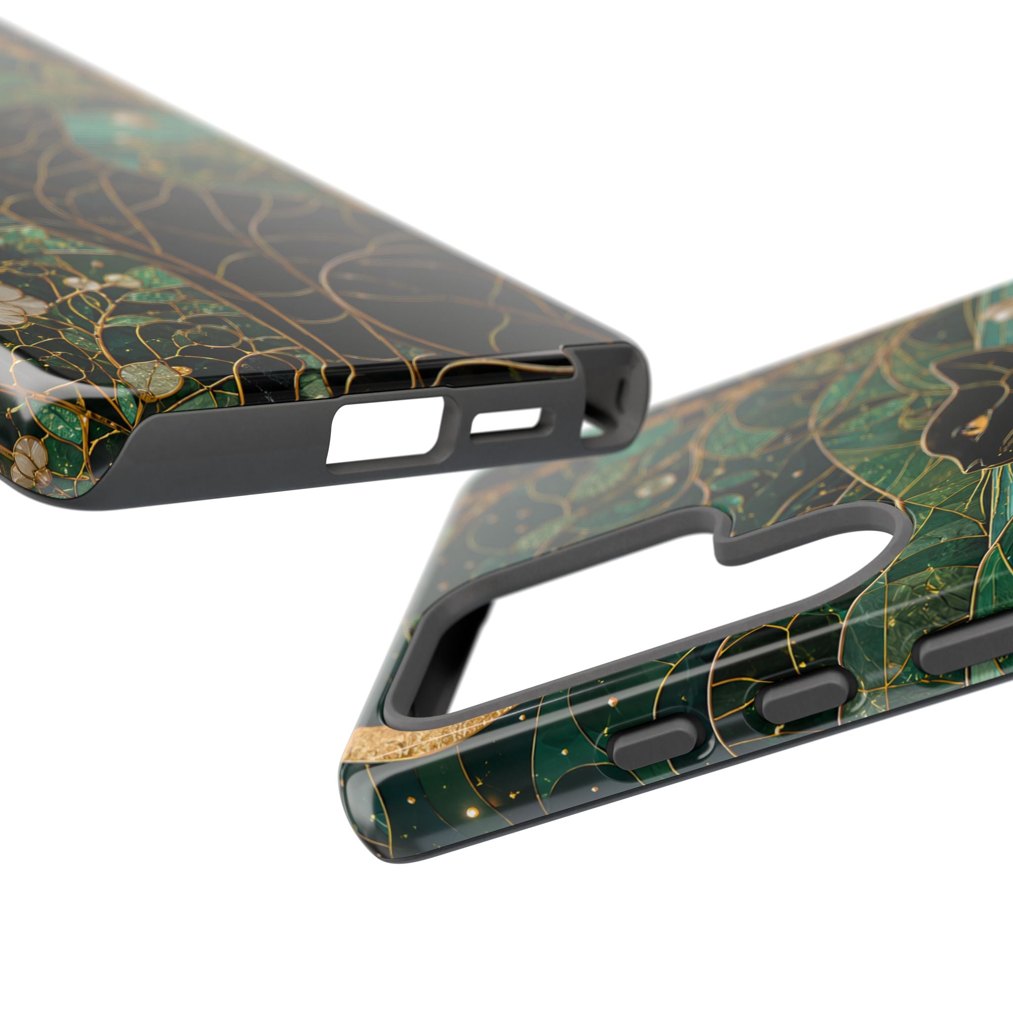 Black Cat Samsung Galaxy Phone Case | Enchanted Cat Art Cover