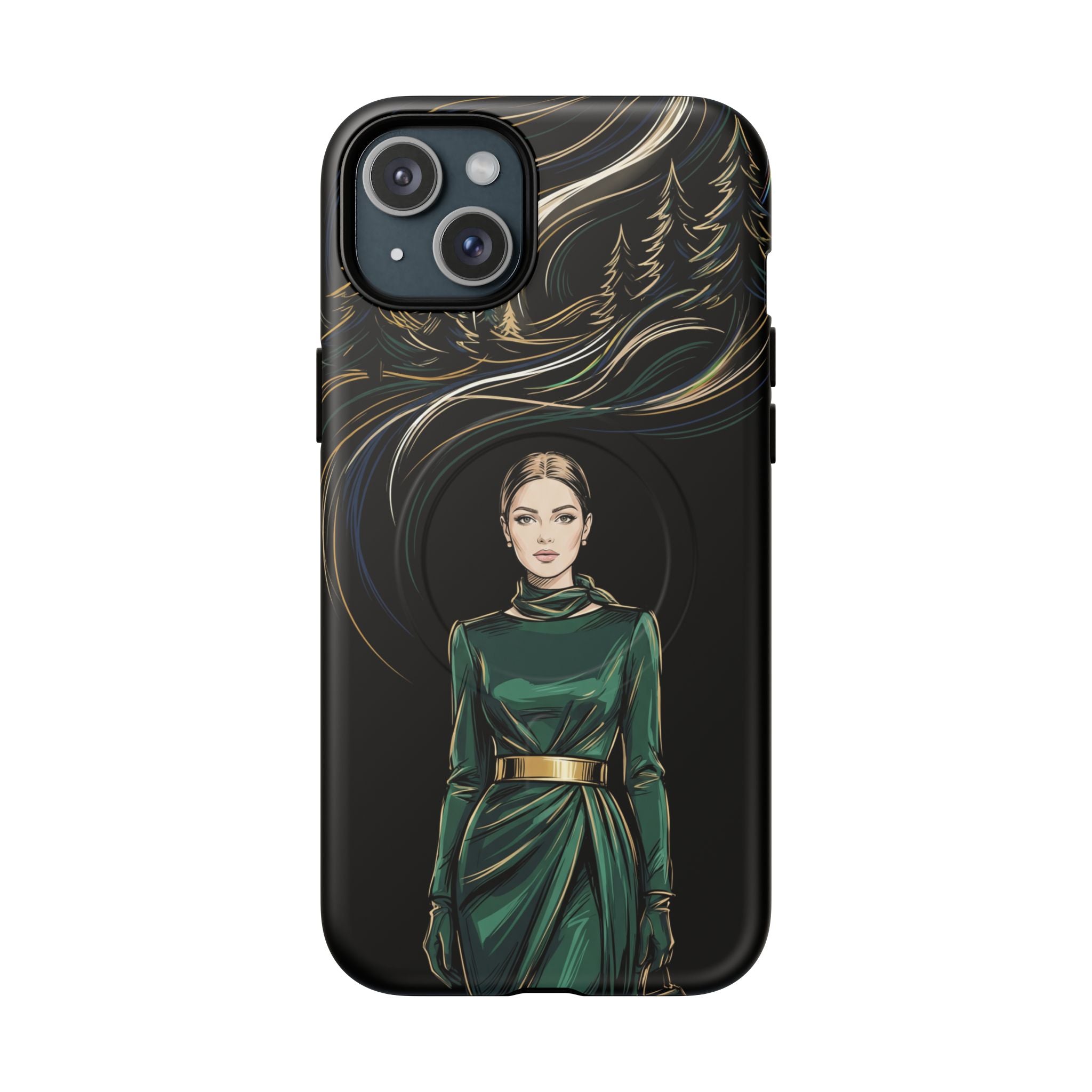 Elegant Forest Woman MagSafe iPhone Case