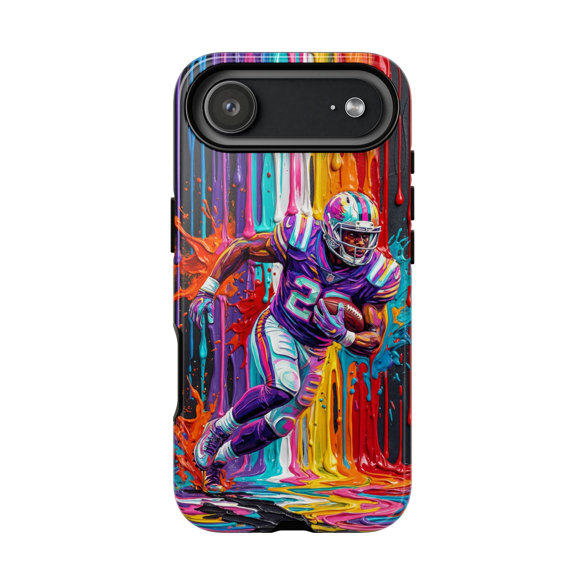 Vibrant American Football Runner iPhone Case