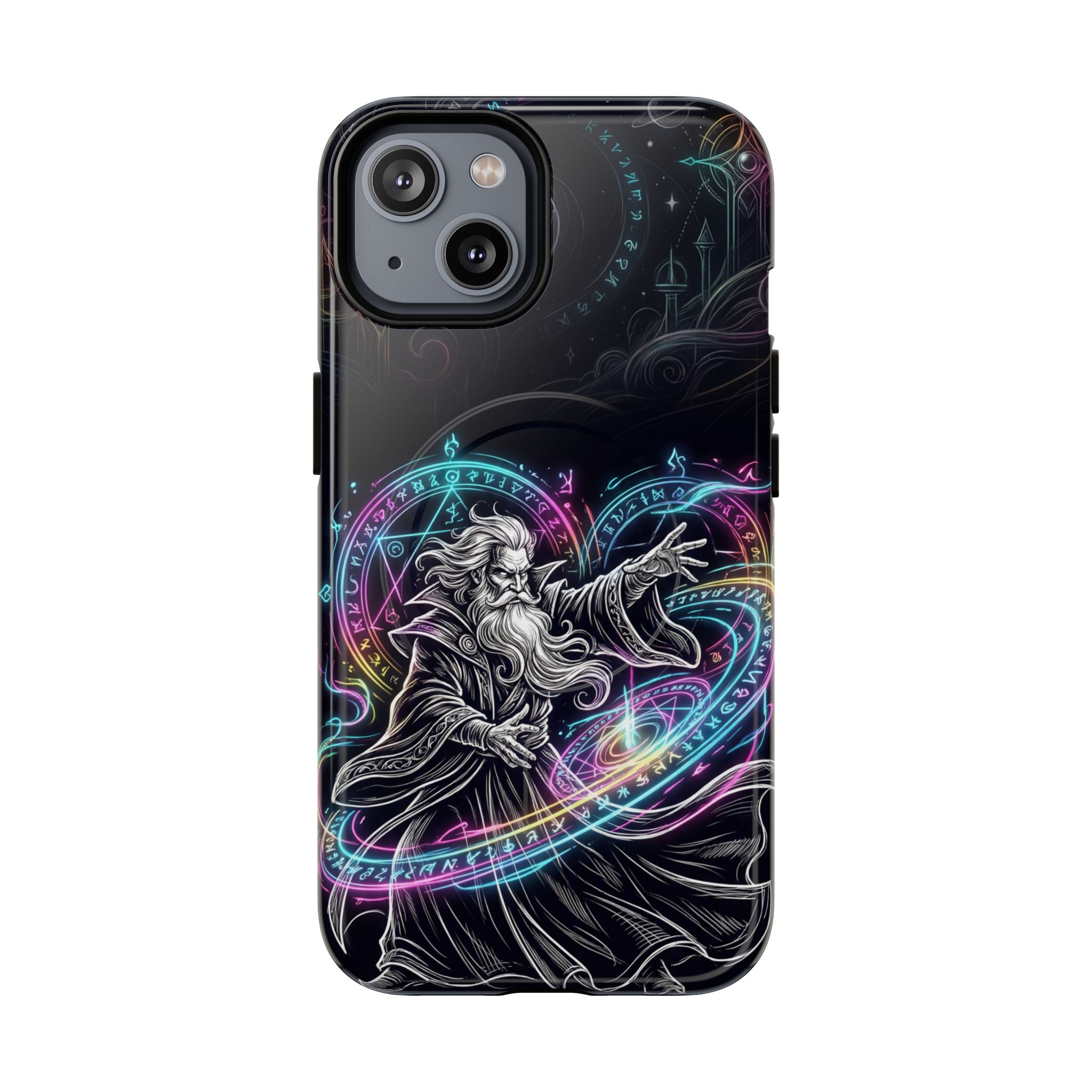 Neon Spell Art Wizard Magic MagSafe iPhone Case