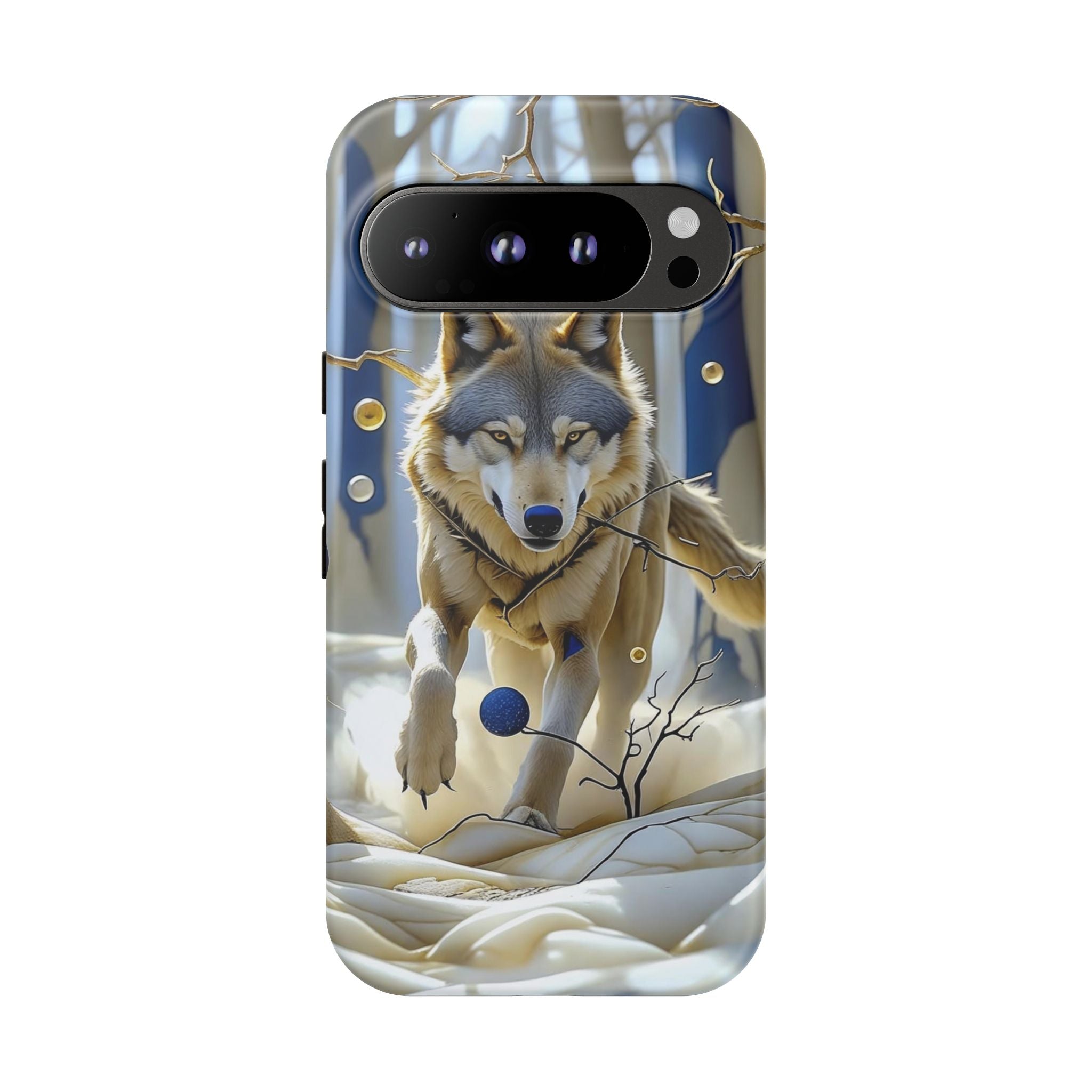Wolf in Snow Google Pixel Case — Rugged Wildlife
