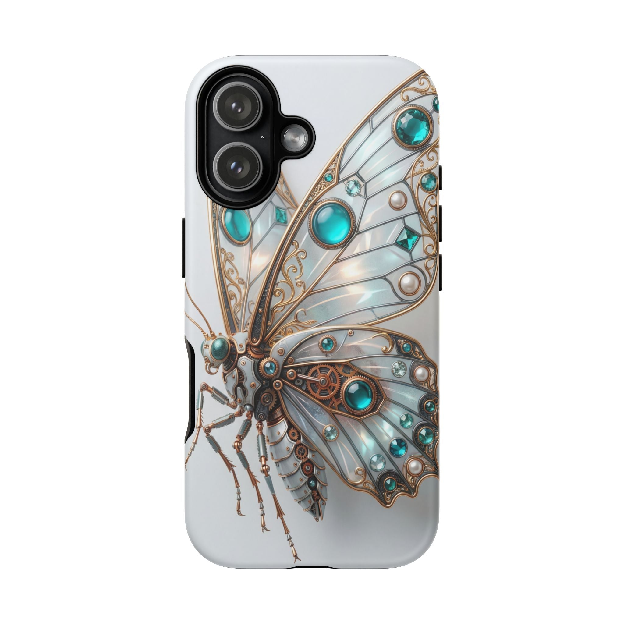 Butterfly Gem Phone Case — Steampunk Teal Jewel iPhone Case
