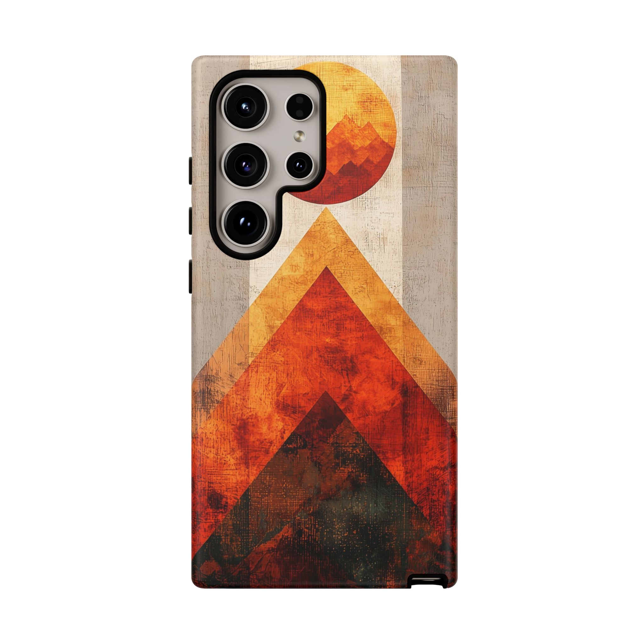Retro Geometric Sunset Samsung Galaxy Case