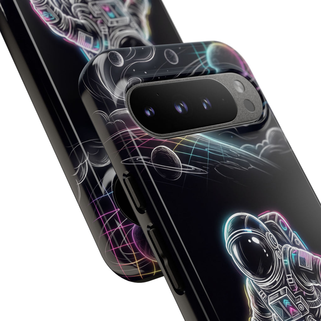 Space Explorer Astronaut Neon Google Pixel Phone Case