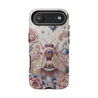 Floral Bee Moon Tough iPhone Case | Protective Artistic iPhone Cover