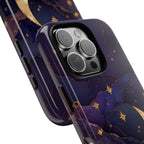 Moon & Stars iPhone Case | Celestial Crescent Moon iPhone Case