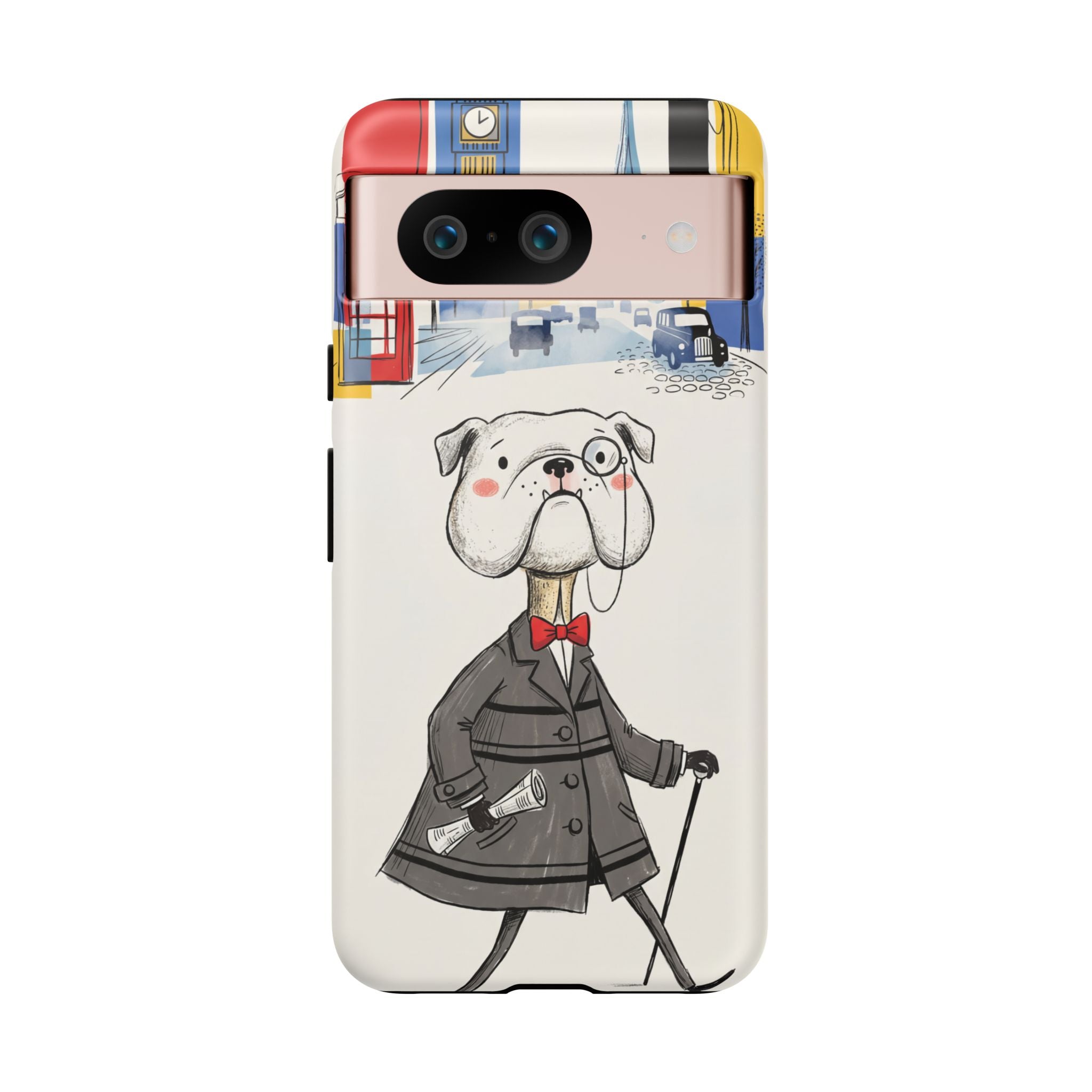 Vintage Dapper Gentleman Bulldog Google Pixel Phone Case
