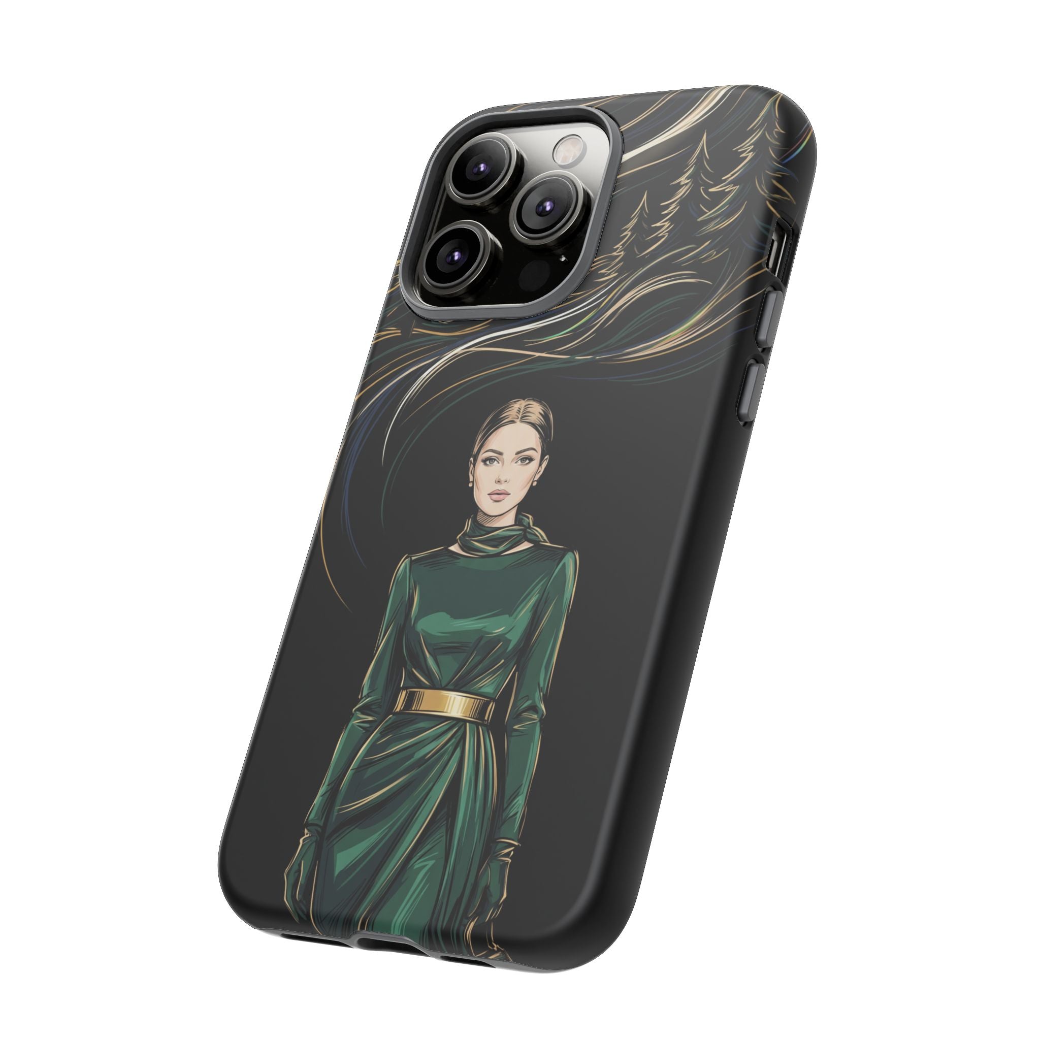 Elegant Forest Woman iPhone Case