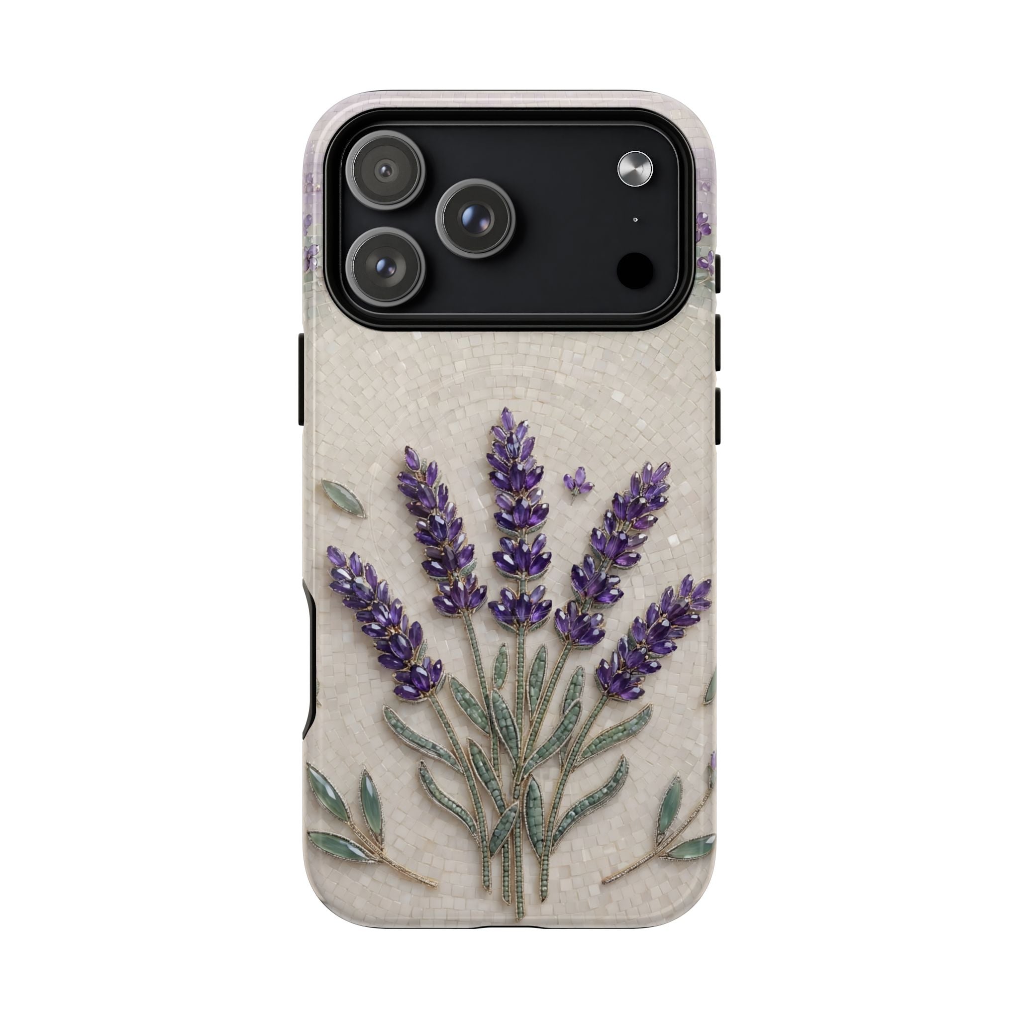 Lavender Bouquet MagSafe iPhone Case — Floral Protective Phone Cover
