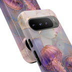Jellyfish Google Pixel Phone Case | Stained Glass Ocean Phone Case