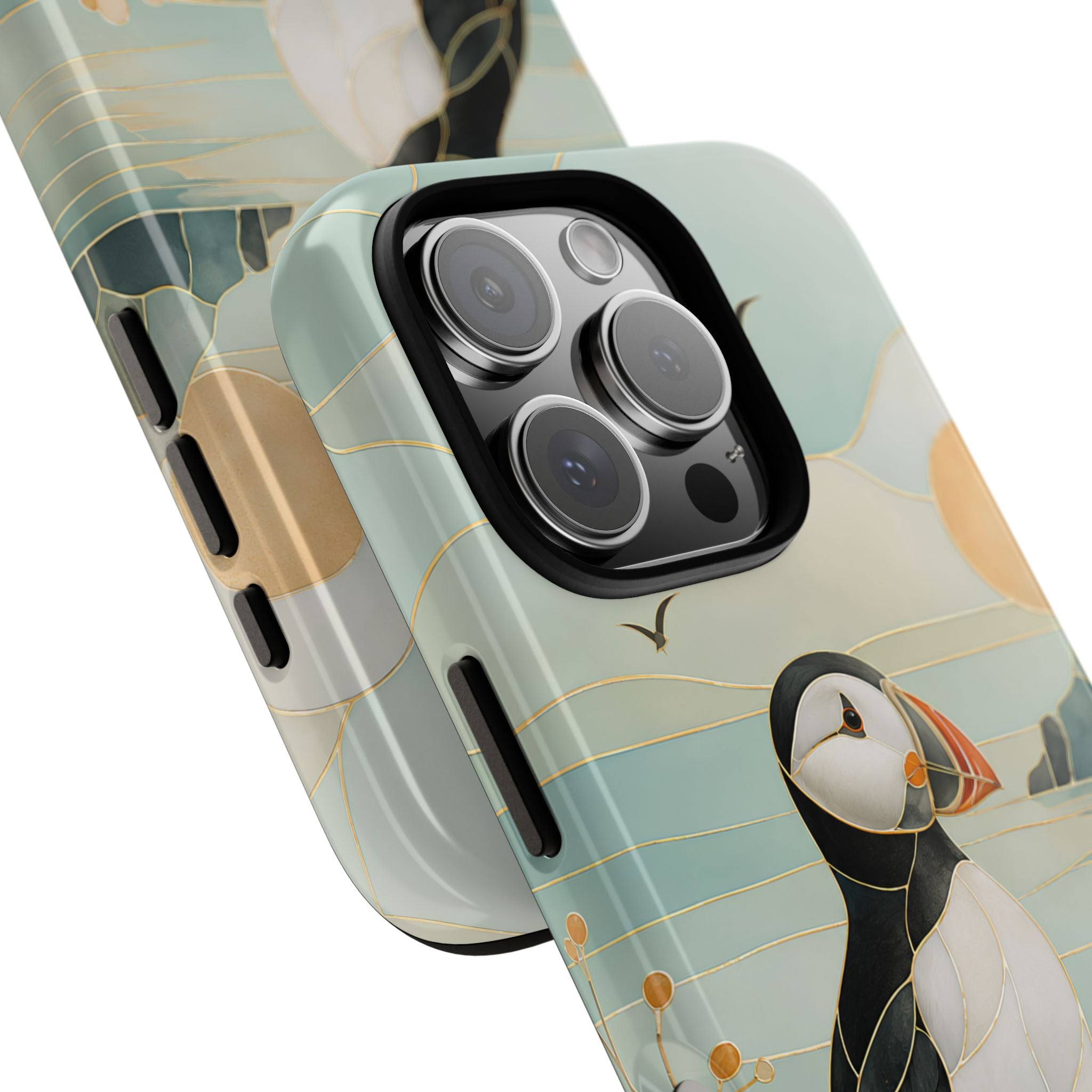 Puffin Coastal iPhone Case | Seaside Bird Art iPhone Case