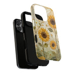 Sunflower iPhone Case | Stained Glass Floral iPhone Case