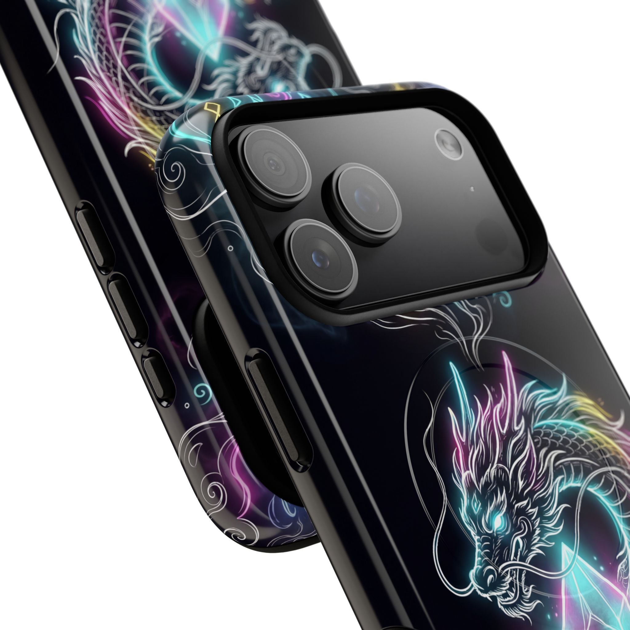 Neon Loong Crystal MagSafe iPhone Case