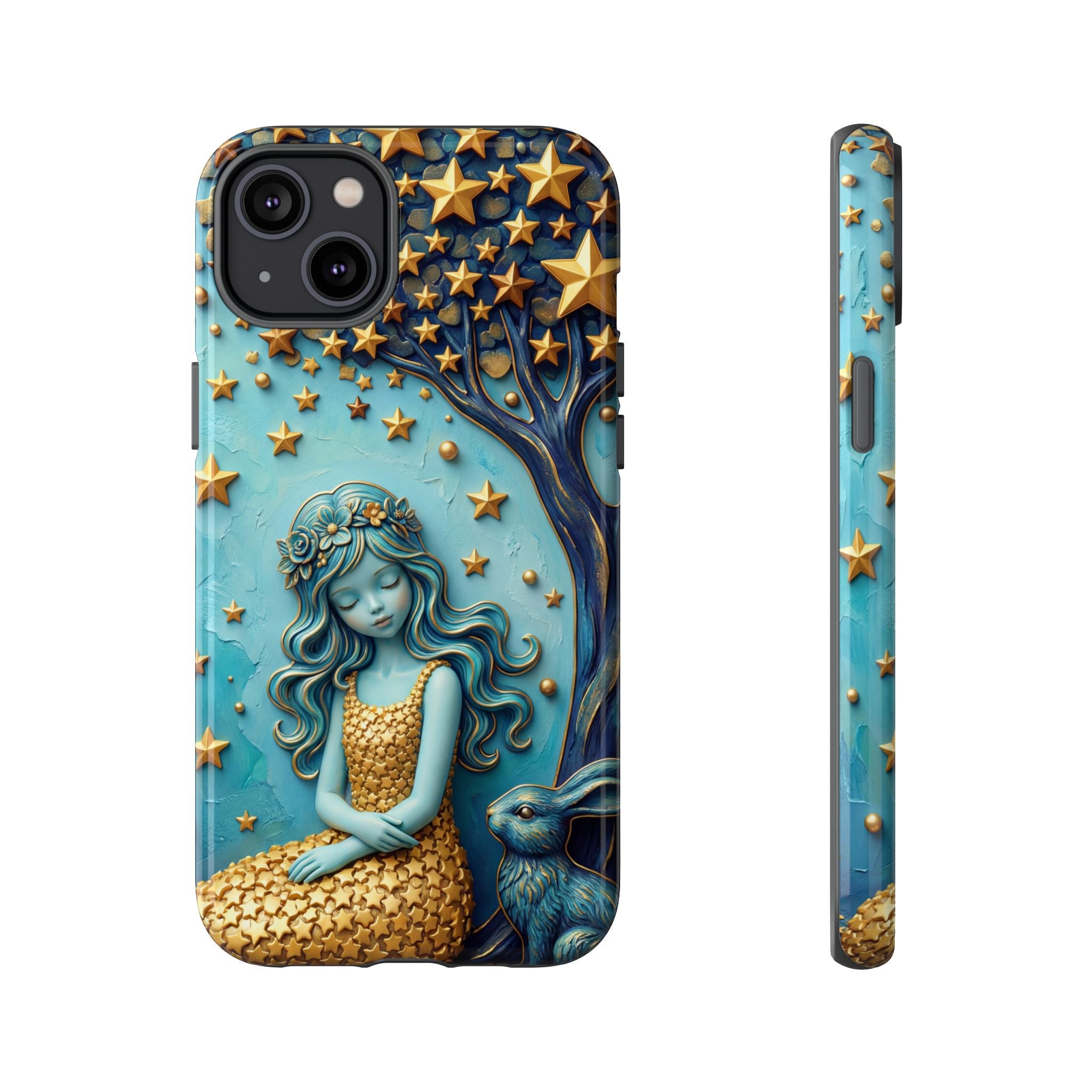 Dreamy Maiden & Star Tree iPhone Case