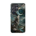 Wolf Moon Samsung Galaxy Phone Case | Celestial Wolf Phone Case