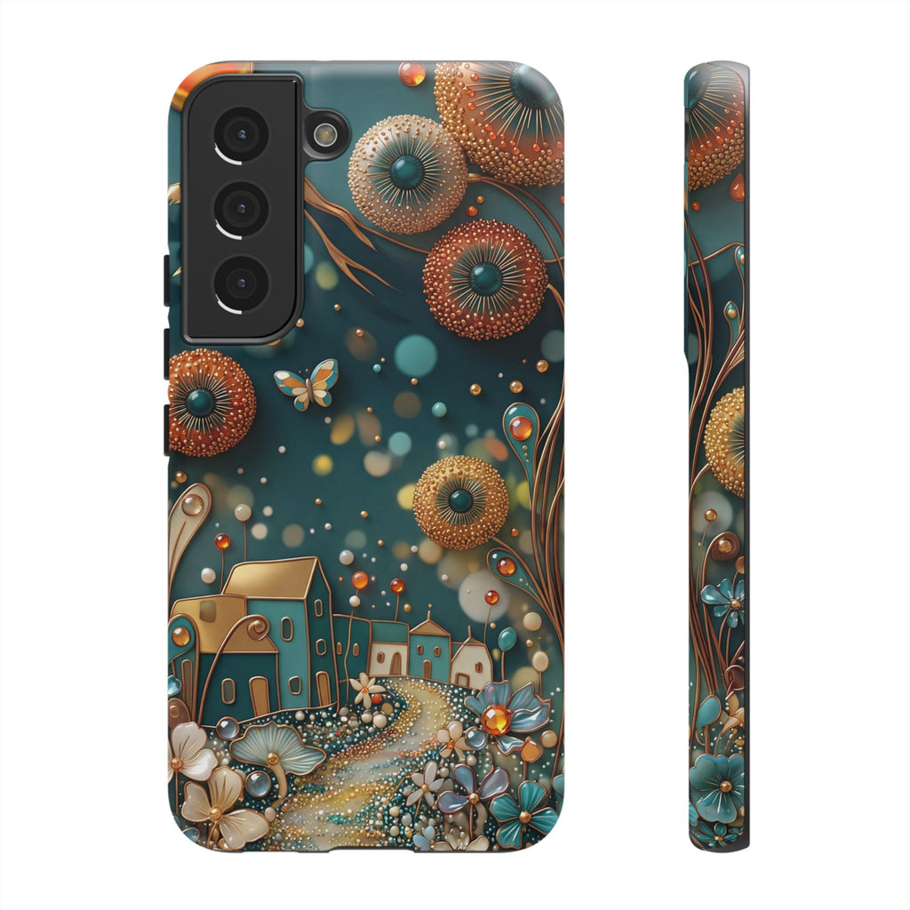 Whimsical Night Village Samsung Galaxy Case
