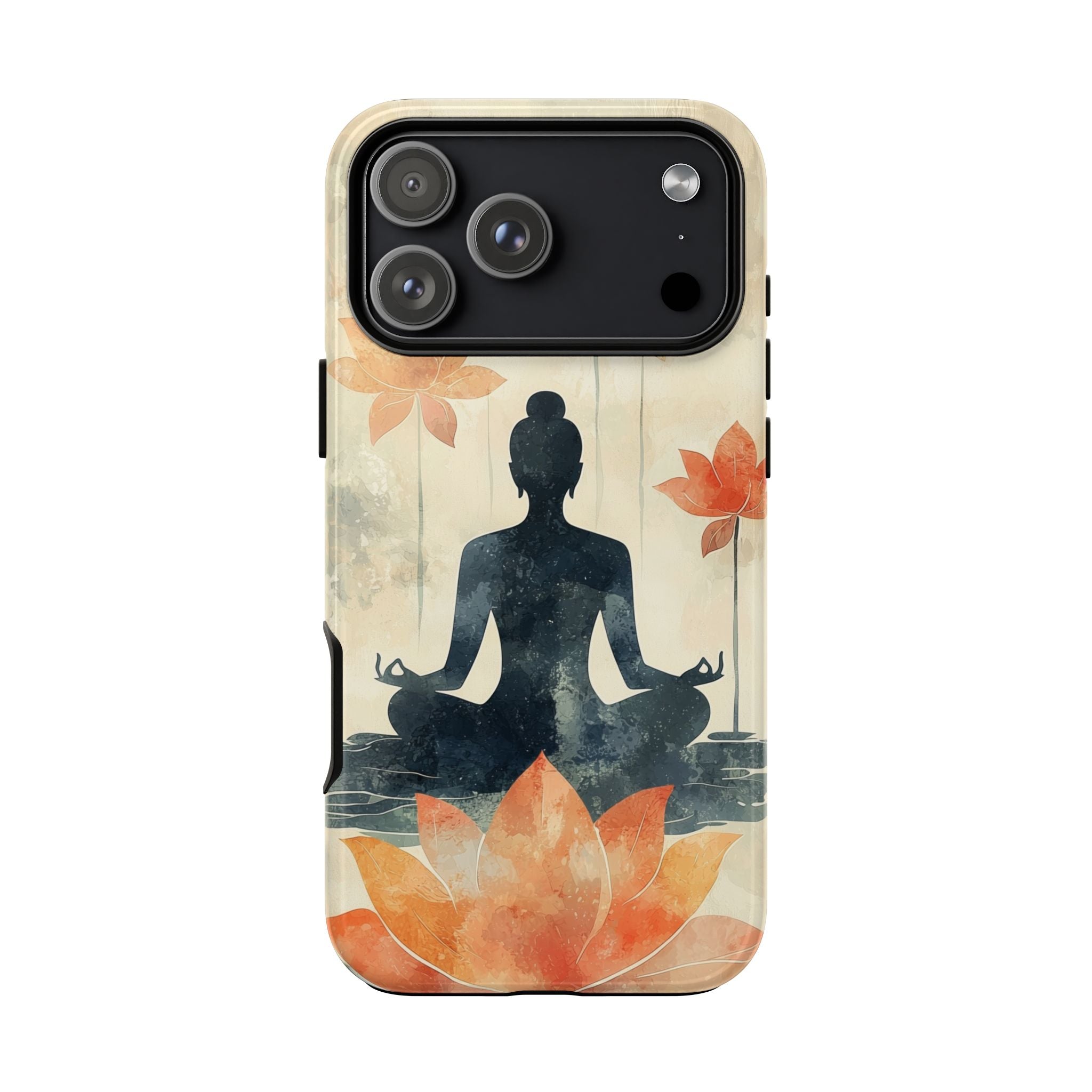 Yoga Lotus iPhone Case | Meditative Silhouette