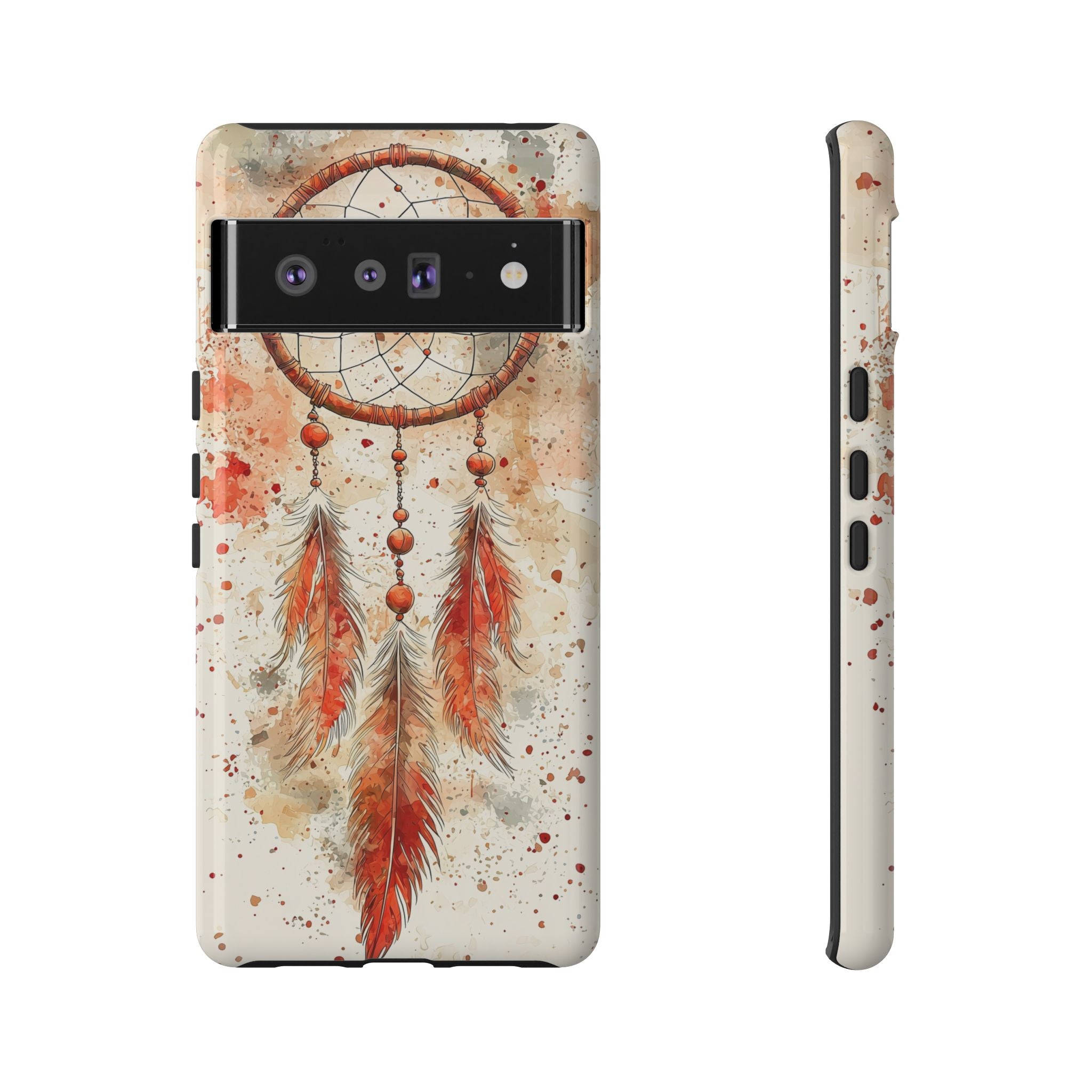 Dreamcatcher Tough Google Pixel Case | Watercolour Feather