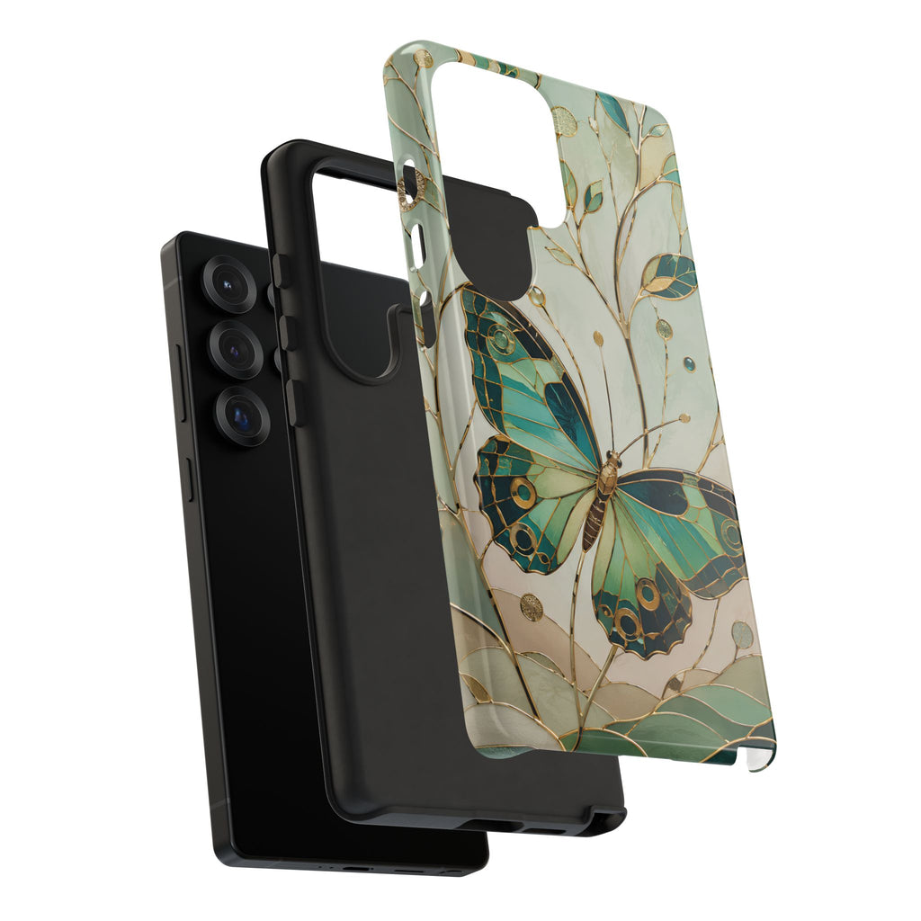 Butterfly Samsung Galaxy Phone Case | Stained Glass Phone Case