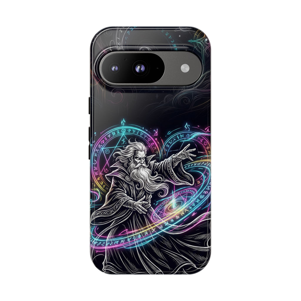 Custodia per Google Pixel Neon Spell Art Wizard Magic