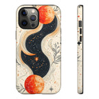 Astrology Galaxy iPhone Case | Red Moon Celestial