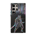 Neon Samurai Samsung Galaxy Phone Case | Cyberpunk City Armor