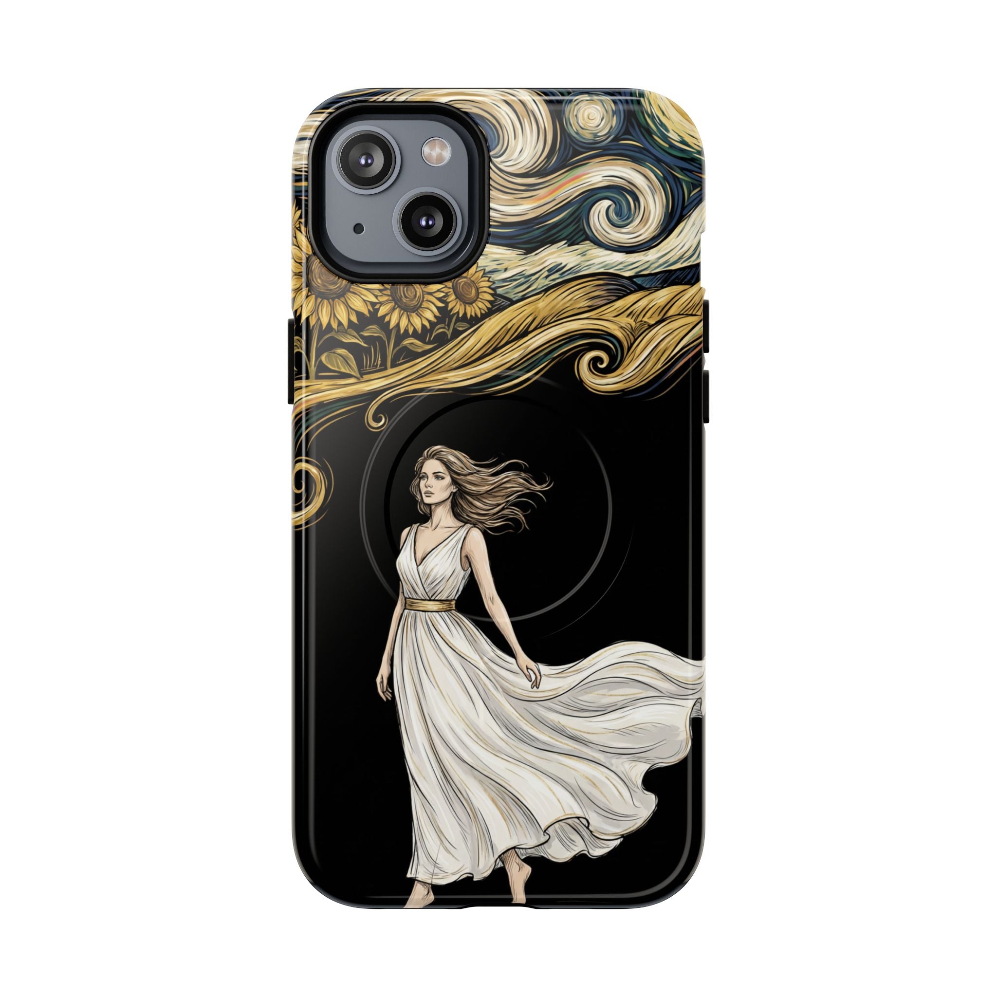 Grecian Muse MagSafe iPhone Case | Artistic Goddess Protective Case