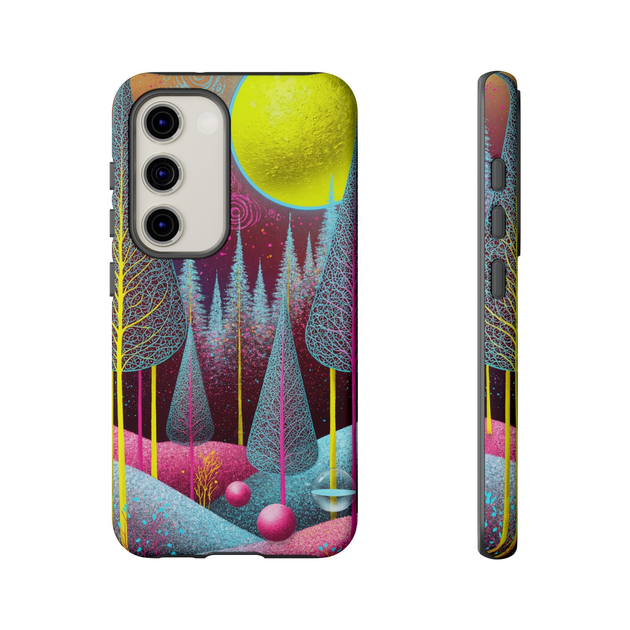 Neon Dreamscape Forest Samsung Galaxy Case