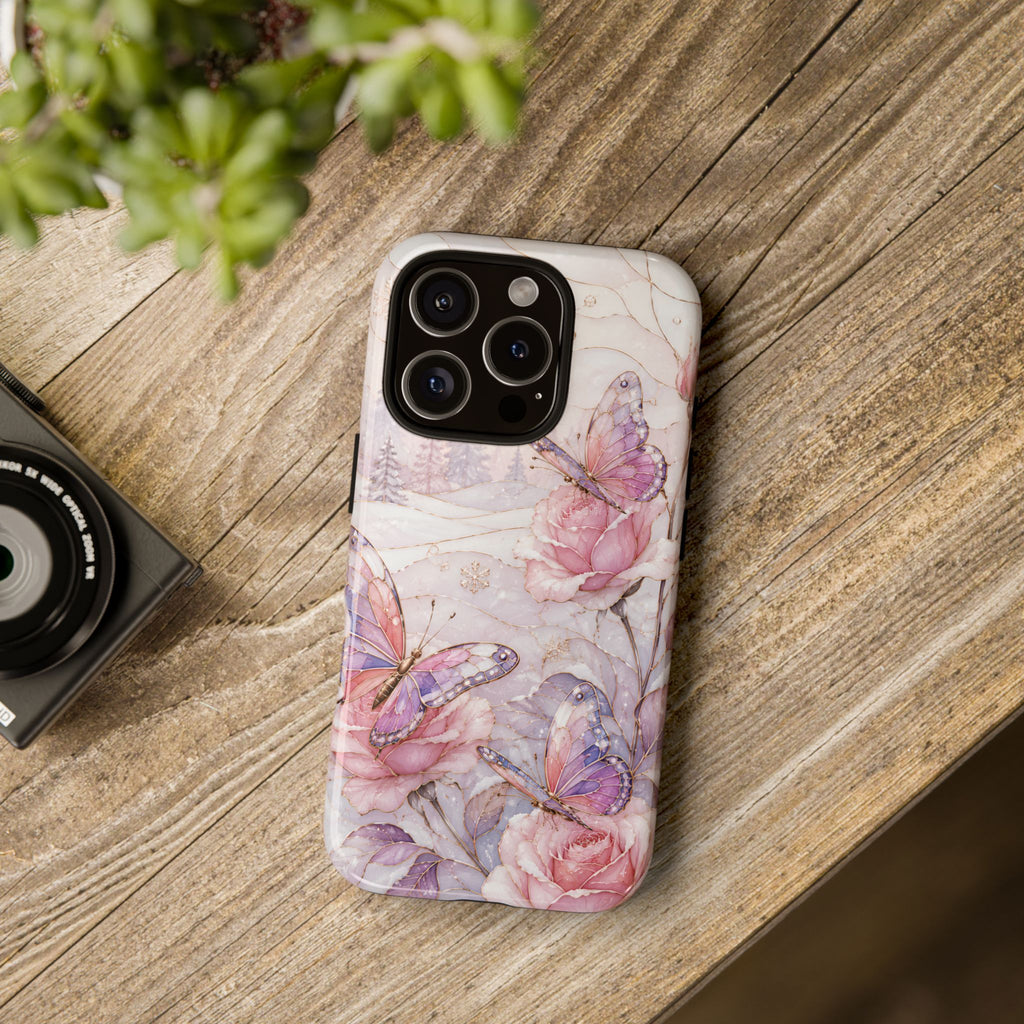 Butterfly Rose iPhone Case | Floral iPhone Case