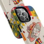 Vintage Scooter Granny iPhone Case | Colourful Retro Elderly Lady Design