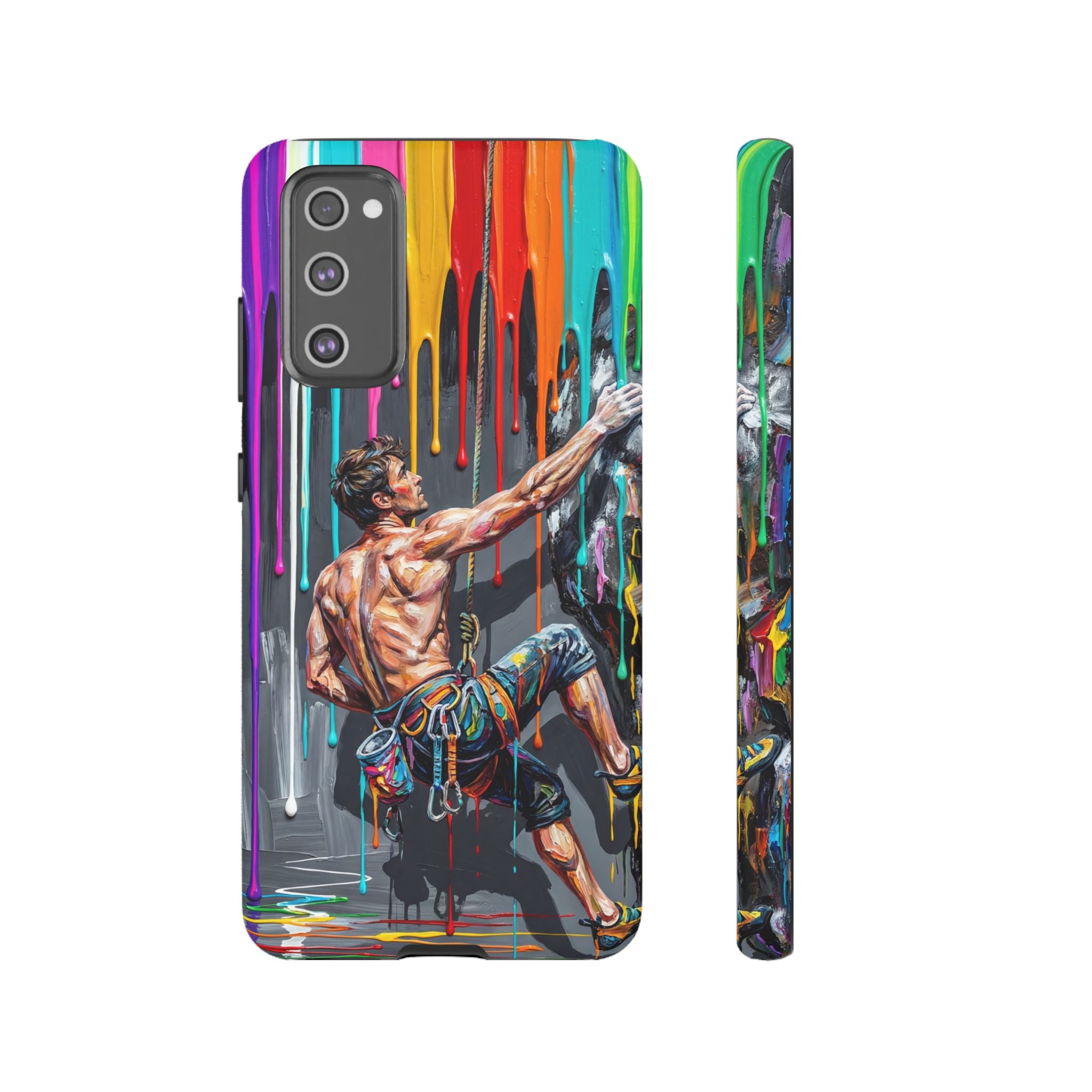 Colourful Rock Climber Art Protective Samsung Galaxy Phone Case