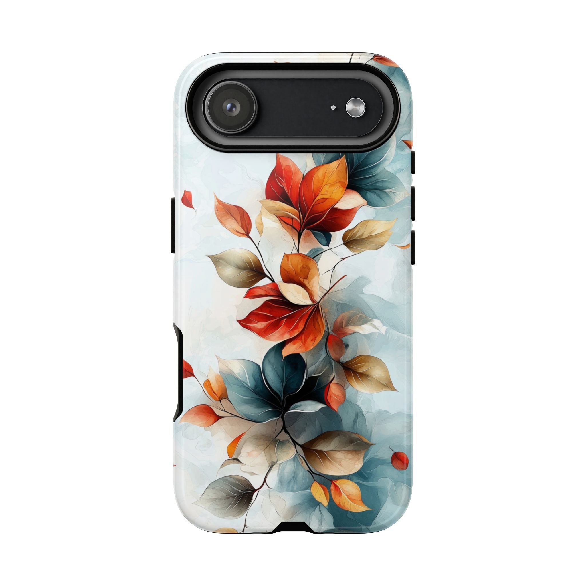 Floral Autumn Leaves Tough iPhone Case