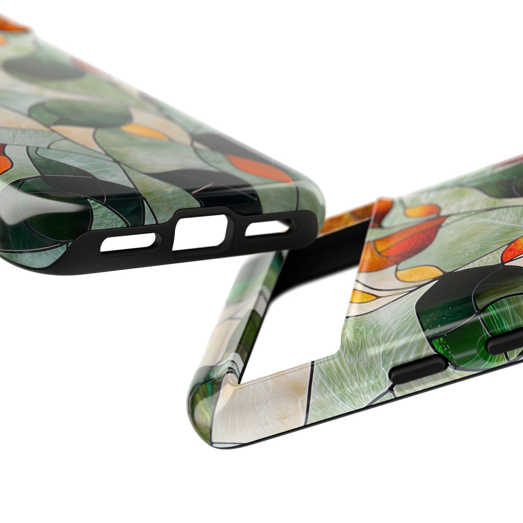 Autumn Stained Glass Leaf Google Pixel Case