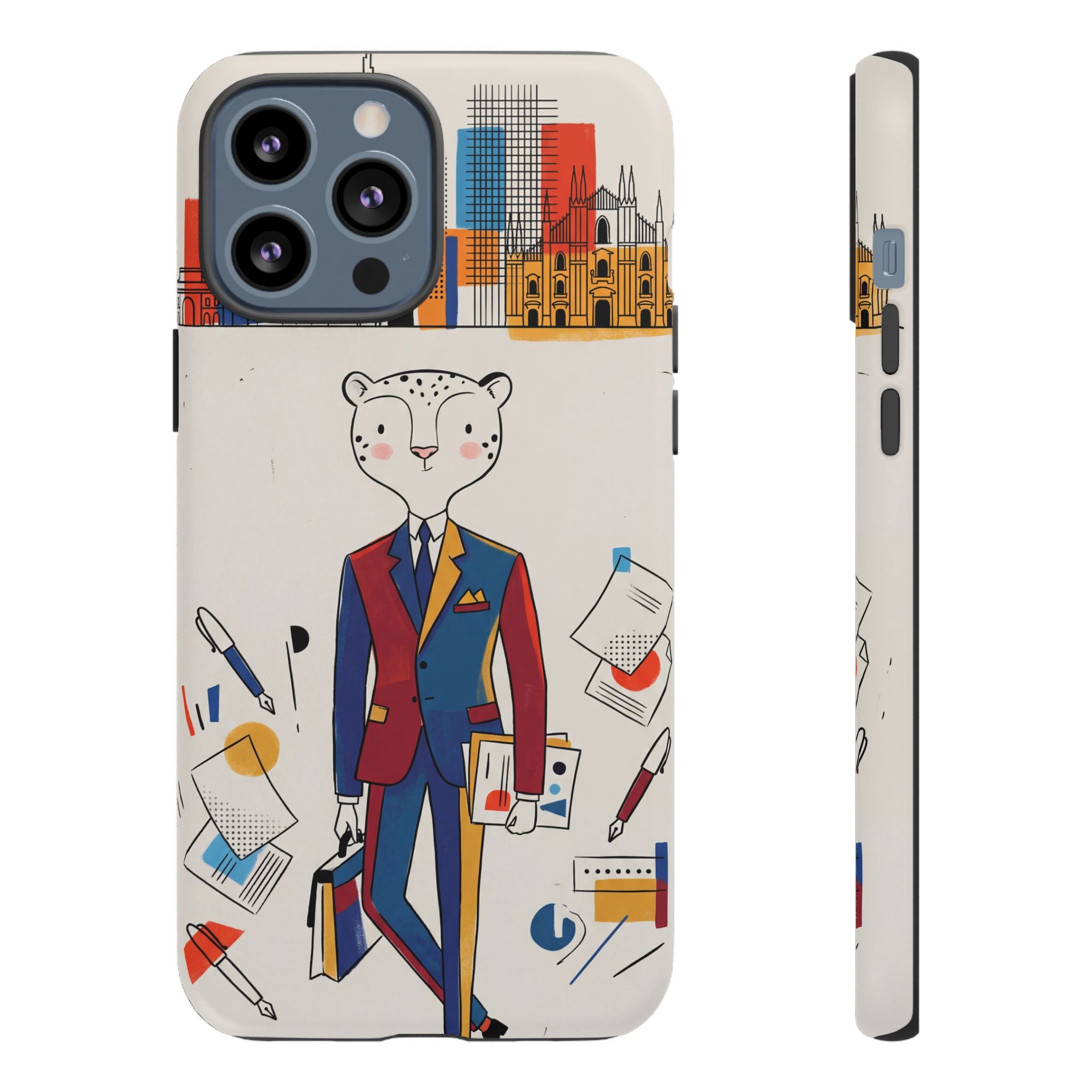 Leopard Executive Phone Case | Business Chic Illustrated