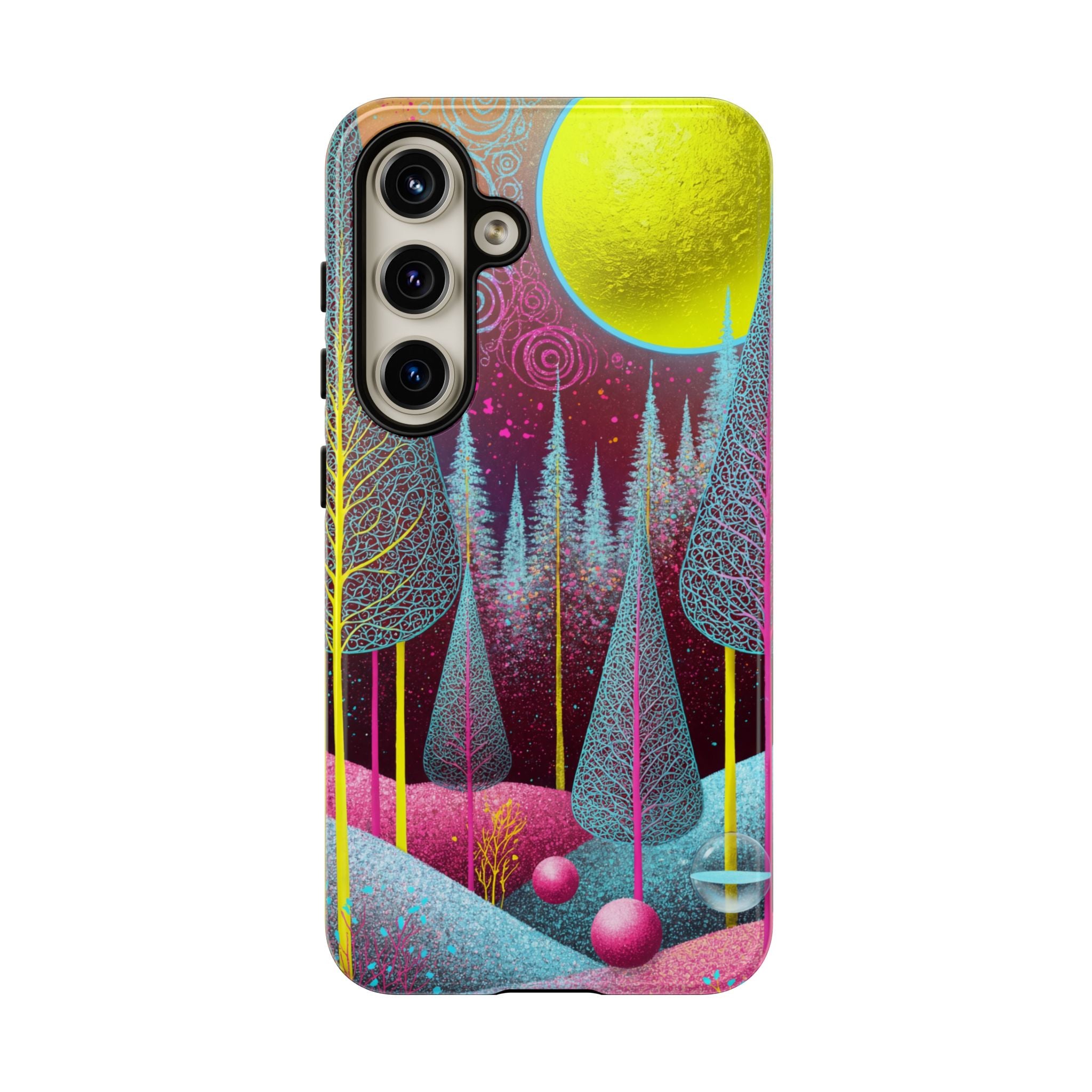 Neon Dreamscape Forest Samsung Galaxy Case