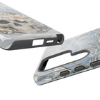 Gothic Skull Samsung Galaxy Phone Case | Winter Floral Phone Case